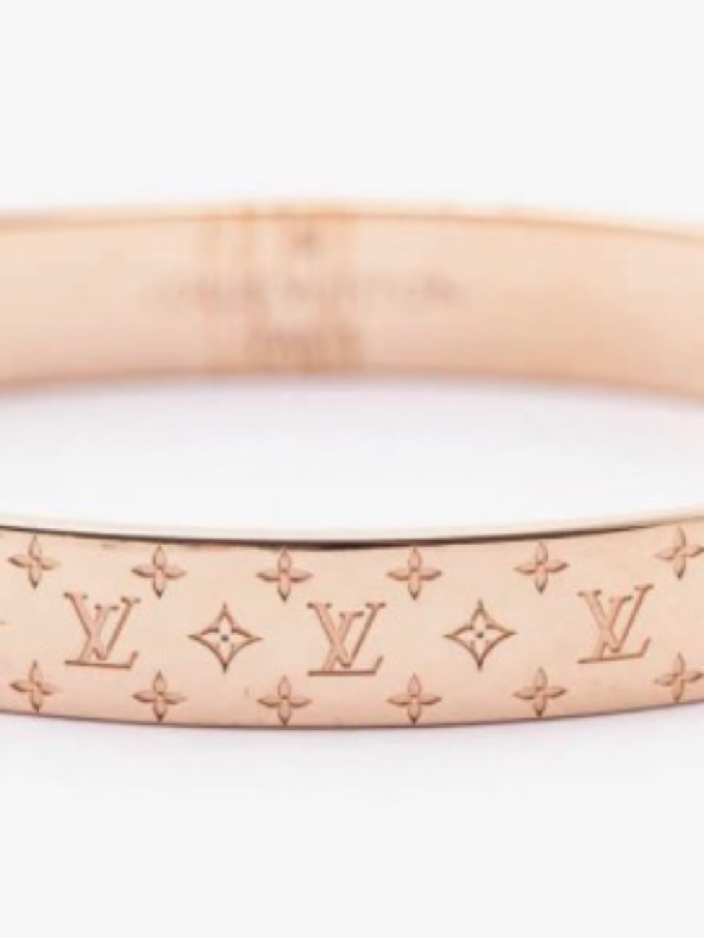 LOUIS VUITTON NANO CUFF IN PINK GOLD FINISH